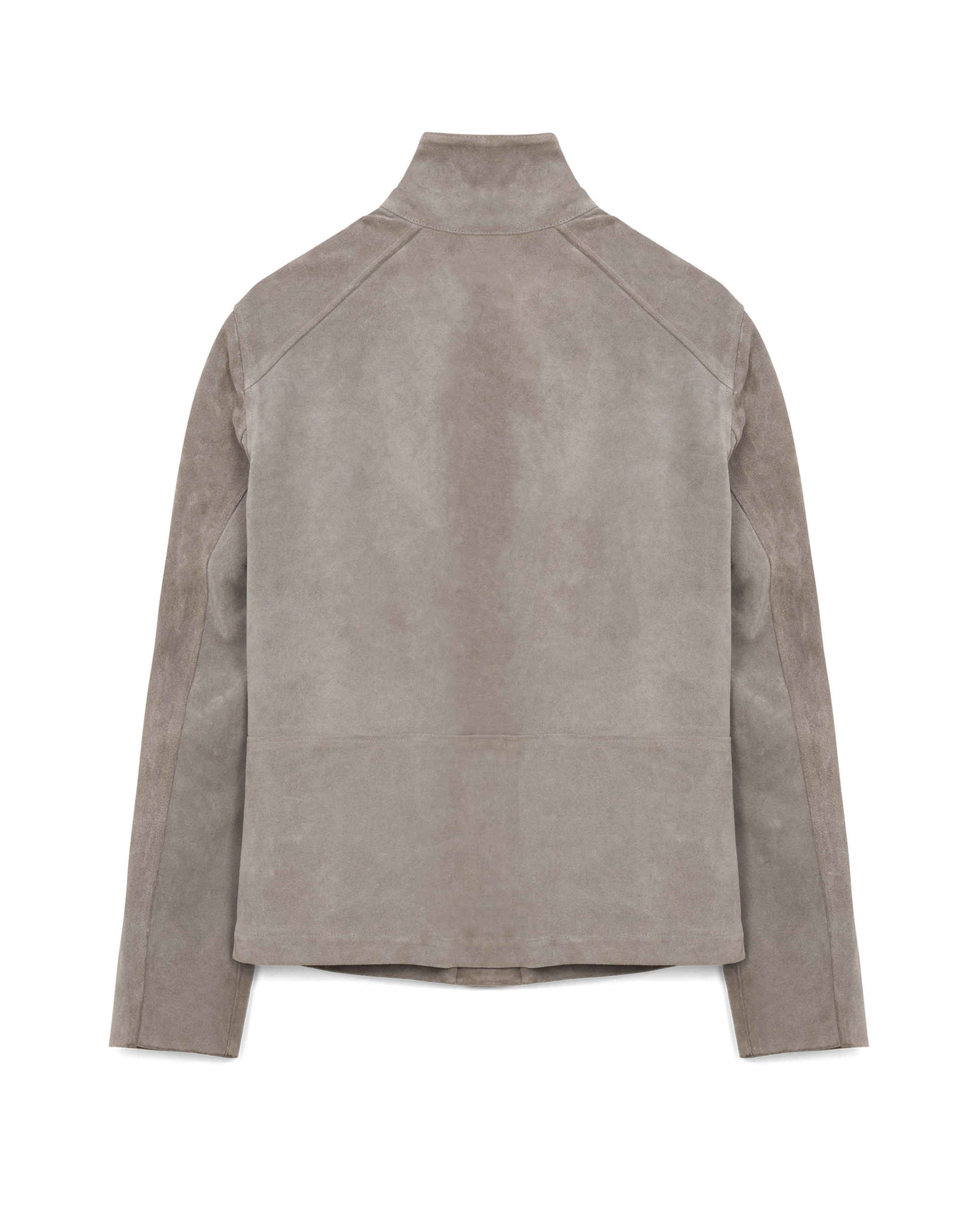 SUEDE TURTLE-NECK JACKET