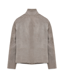 SUEDE TURTLE-NECK JACKET