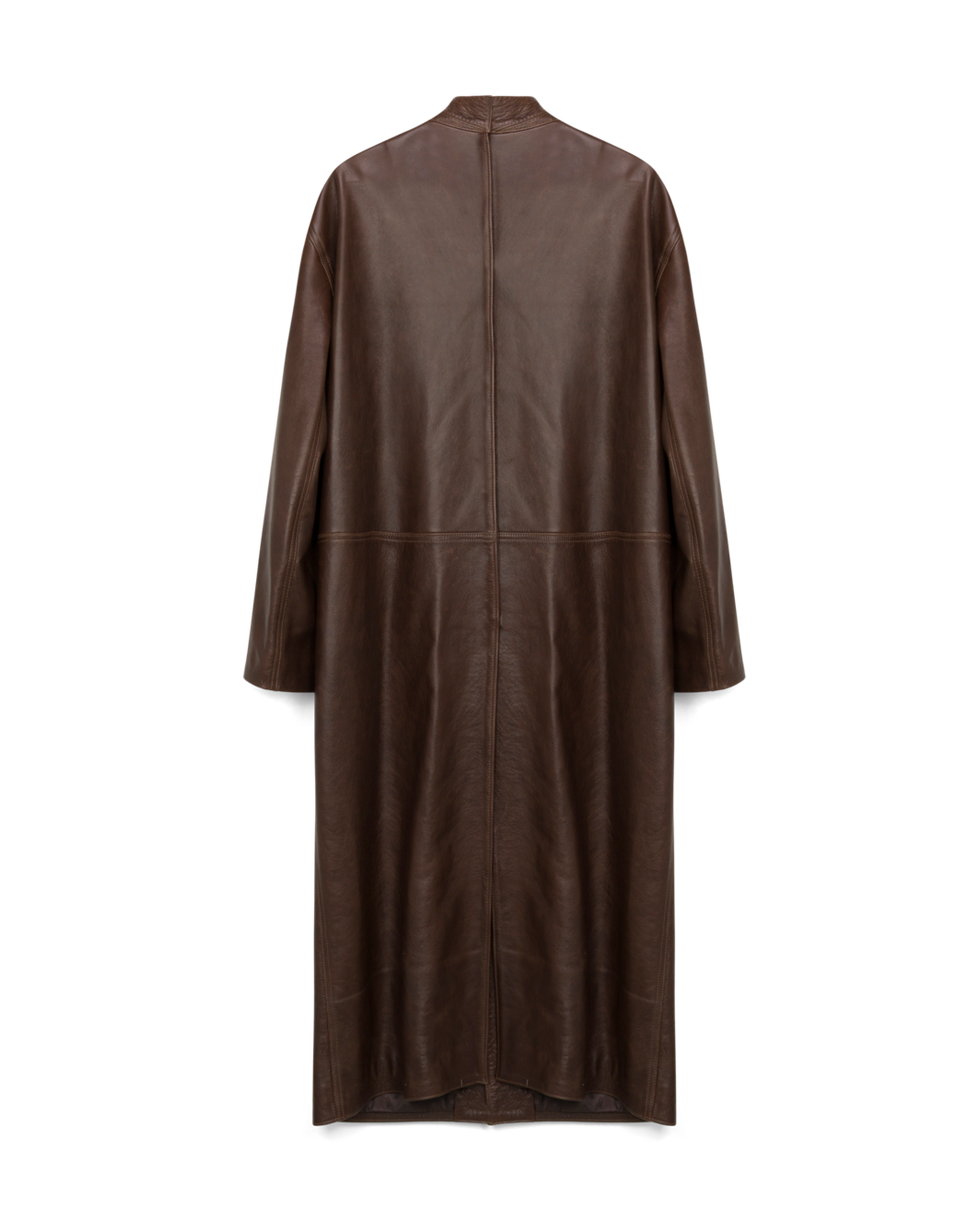 LEATHER OVERCOAT