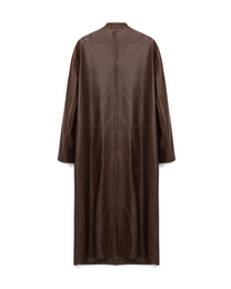 LEATHER OVERCOAT
