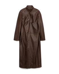 LEATHER OVERCOAT